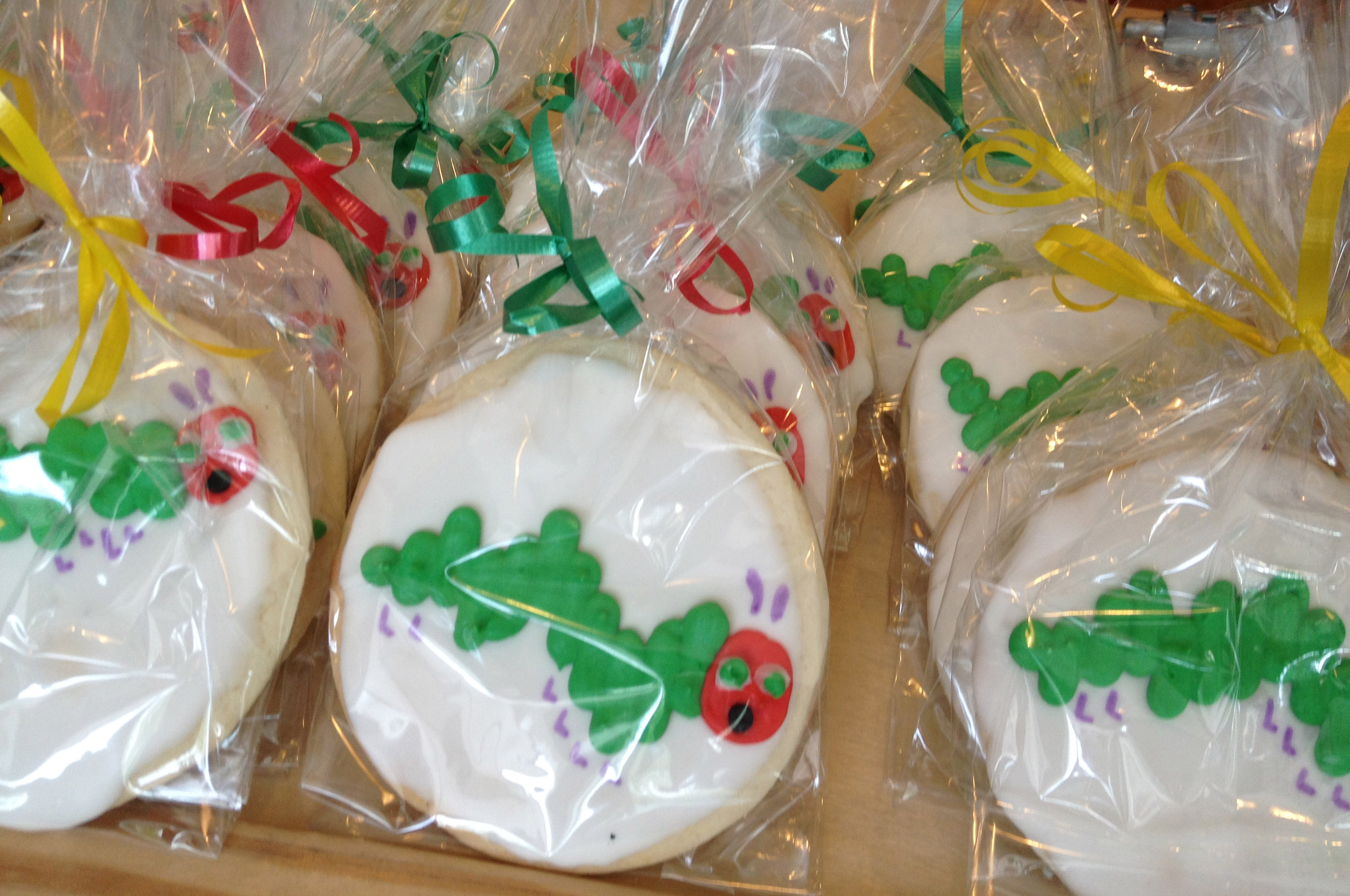 Hungry Caterpillar themed cookies from Kids Garden Evergreen