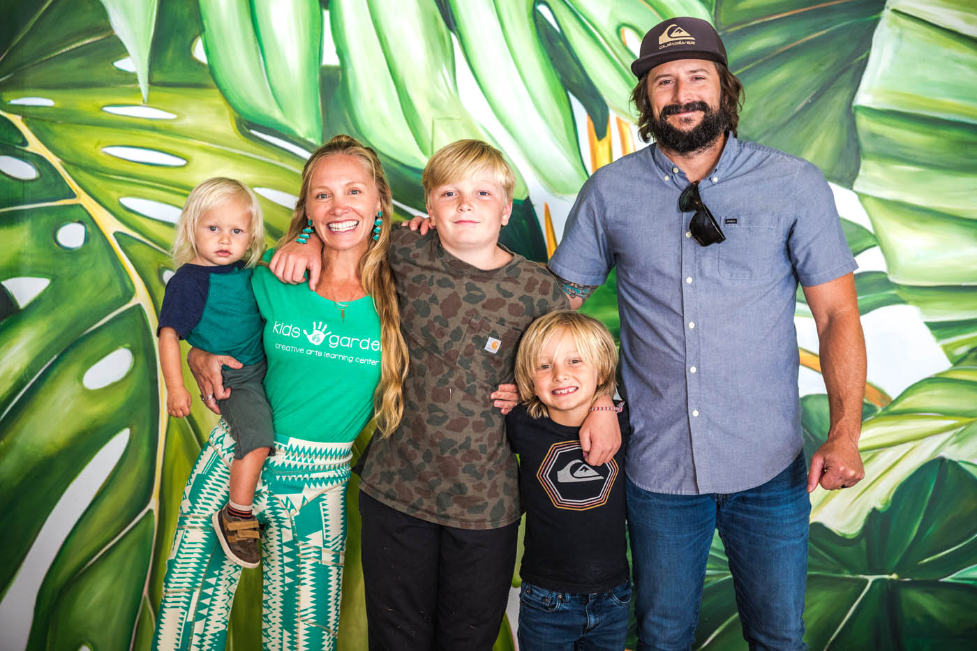 An image of Maren - the founder of Kids Garden and her family.