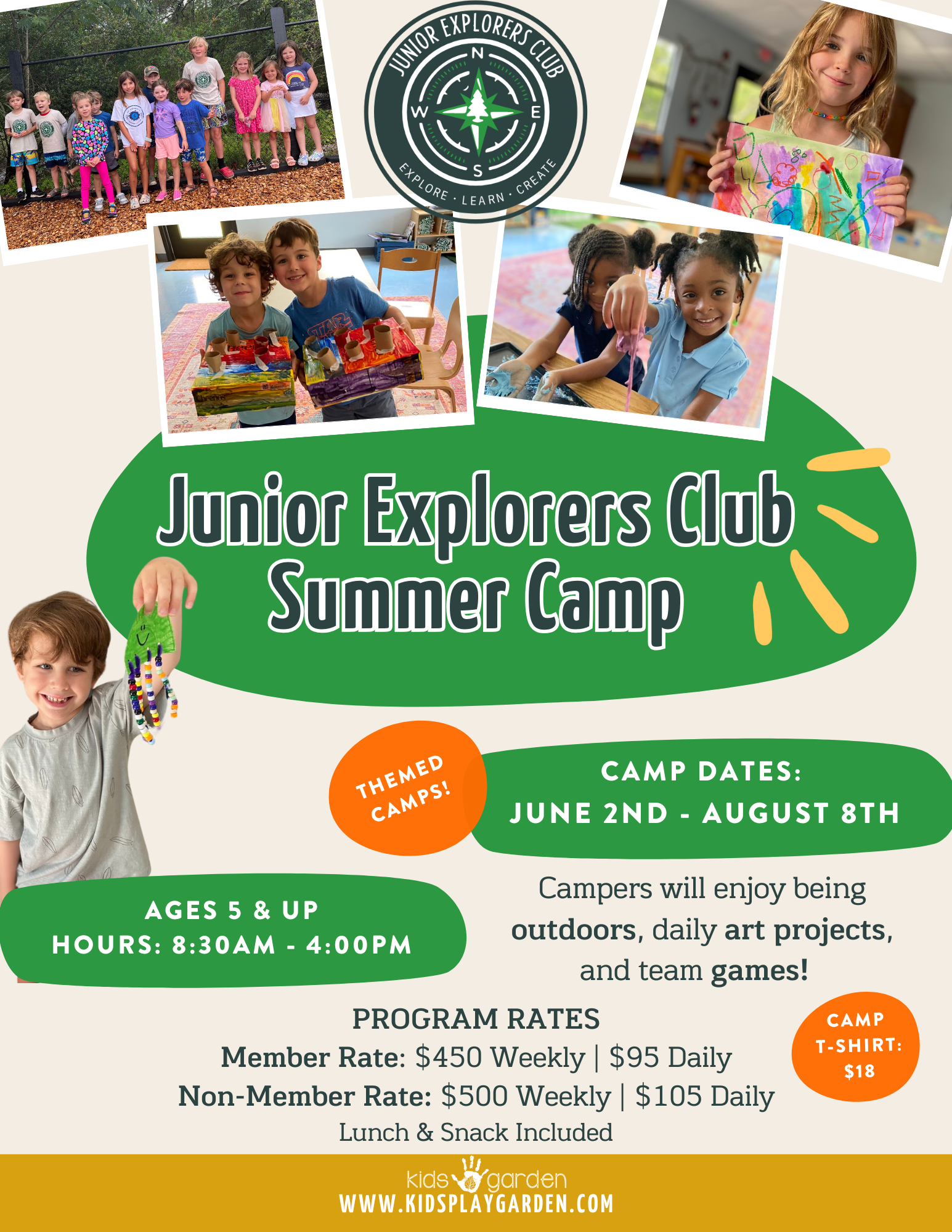 SIGN UP FOR JUNIOR EXPLORERS AGES 6 & UP