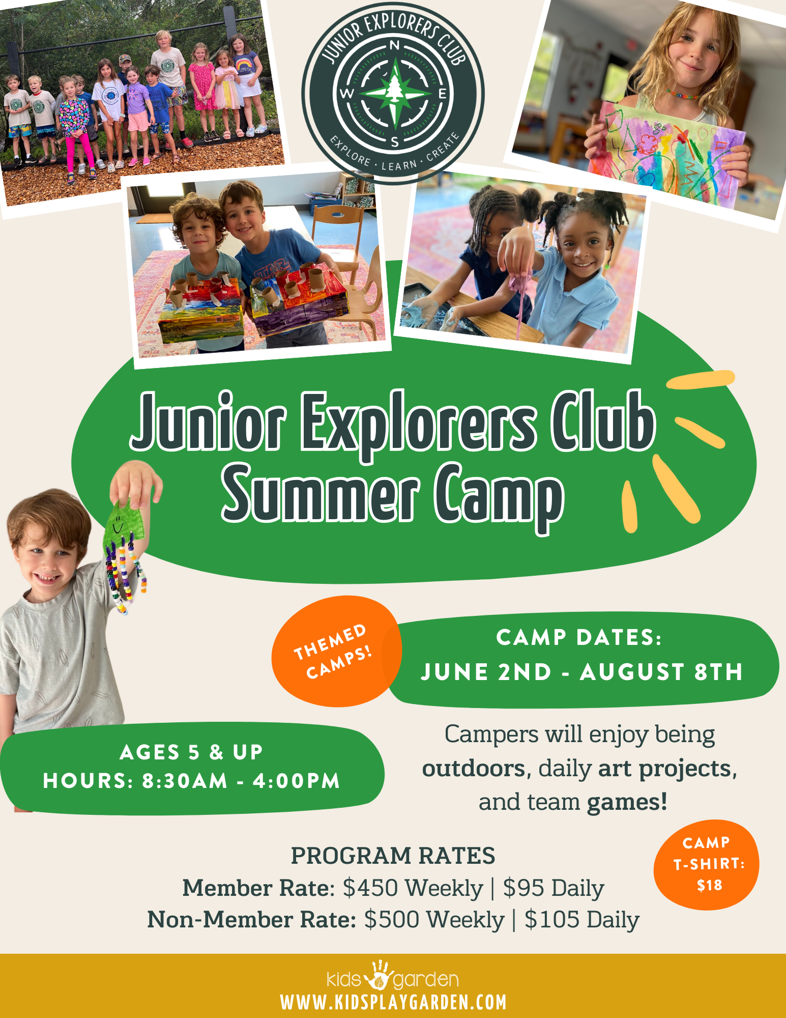 SIGN UP FOR JUNIOR EXPLORERS AGES 6 & UP