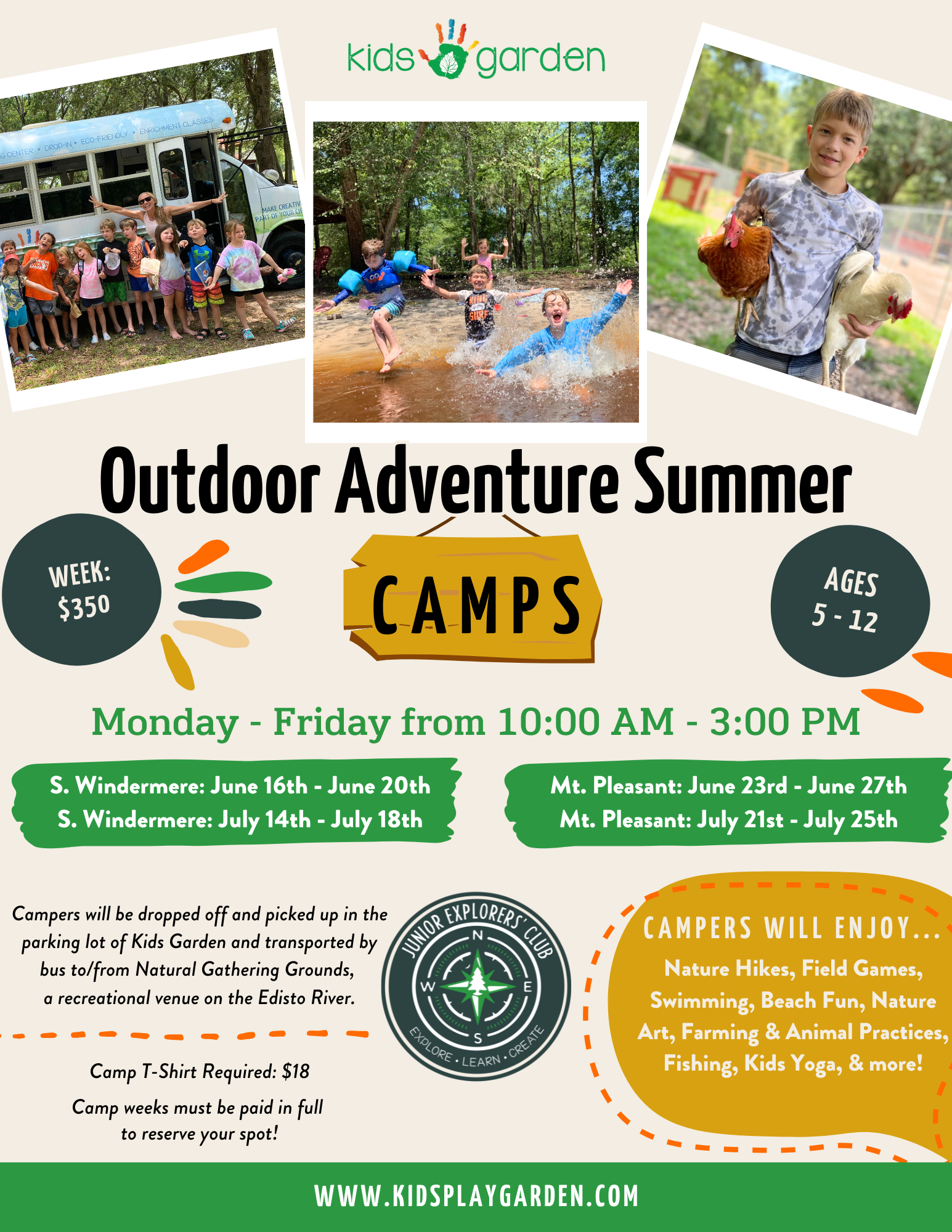 2025 OUTDOOR SUMMER CAMPS