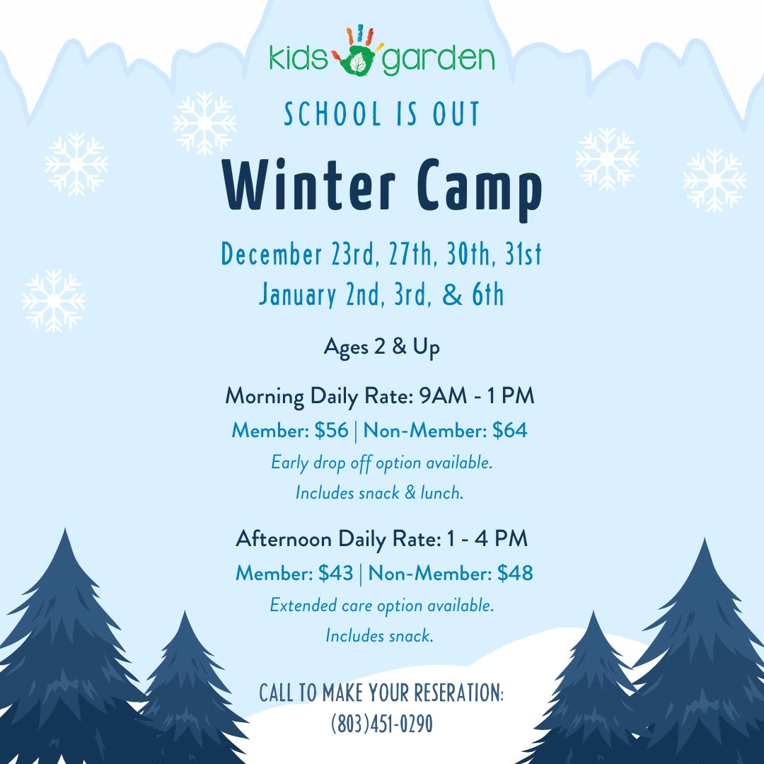 2024 Indoor Winter Camps at Kids Garden Columbia