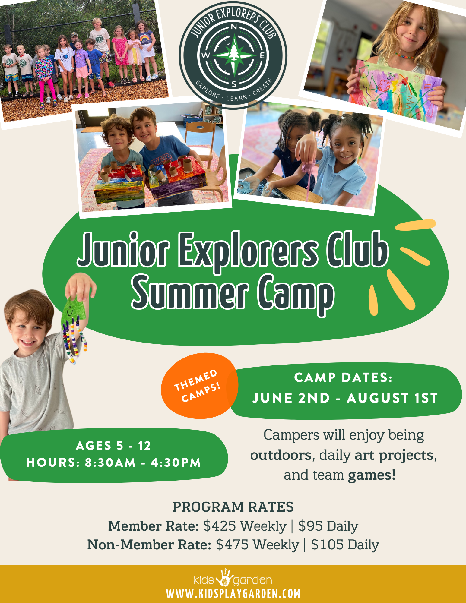 SIGN UP FOR JUNIOR EXPLORERS AGES 6 & UP