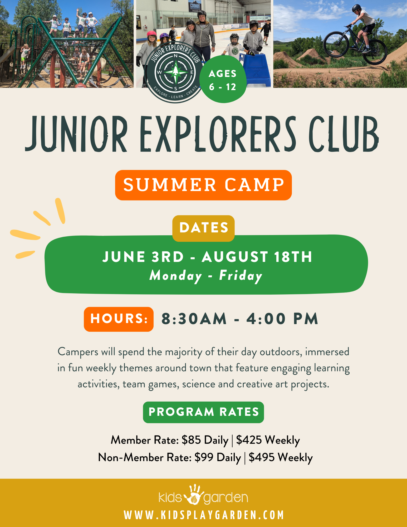 Junior Explorers Camp Flyer 1