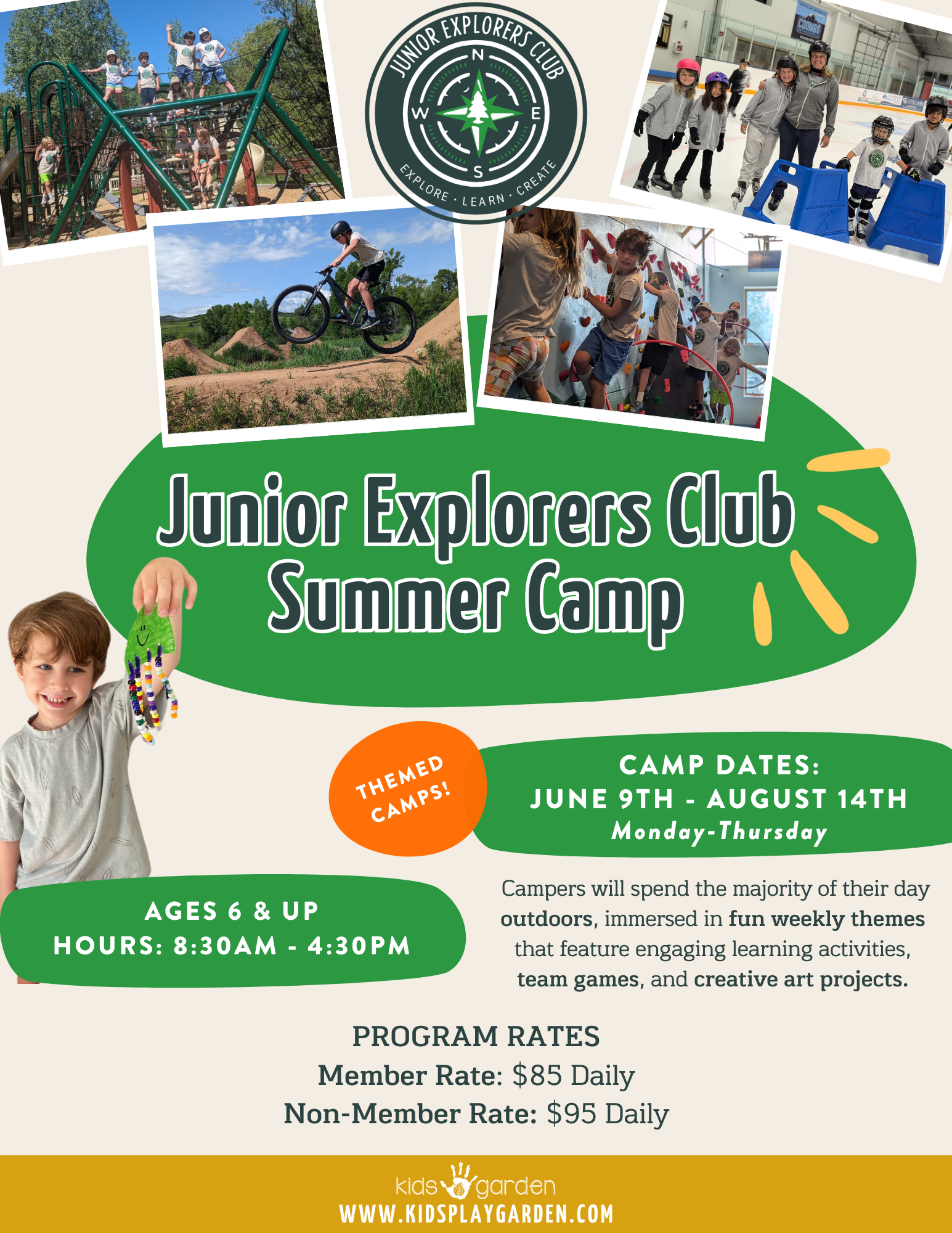 SIGN UP FOR JUNIOR EXPLORERS AGES 6 & UP