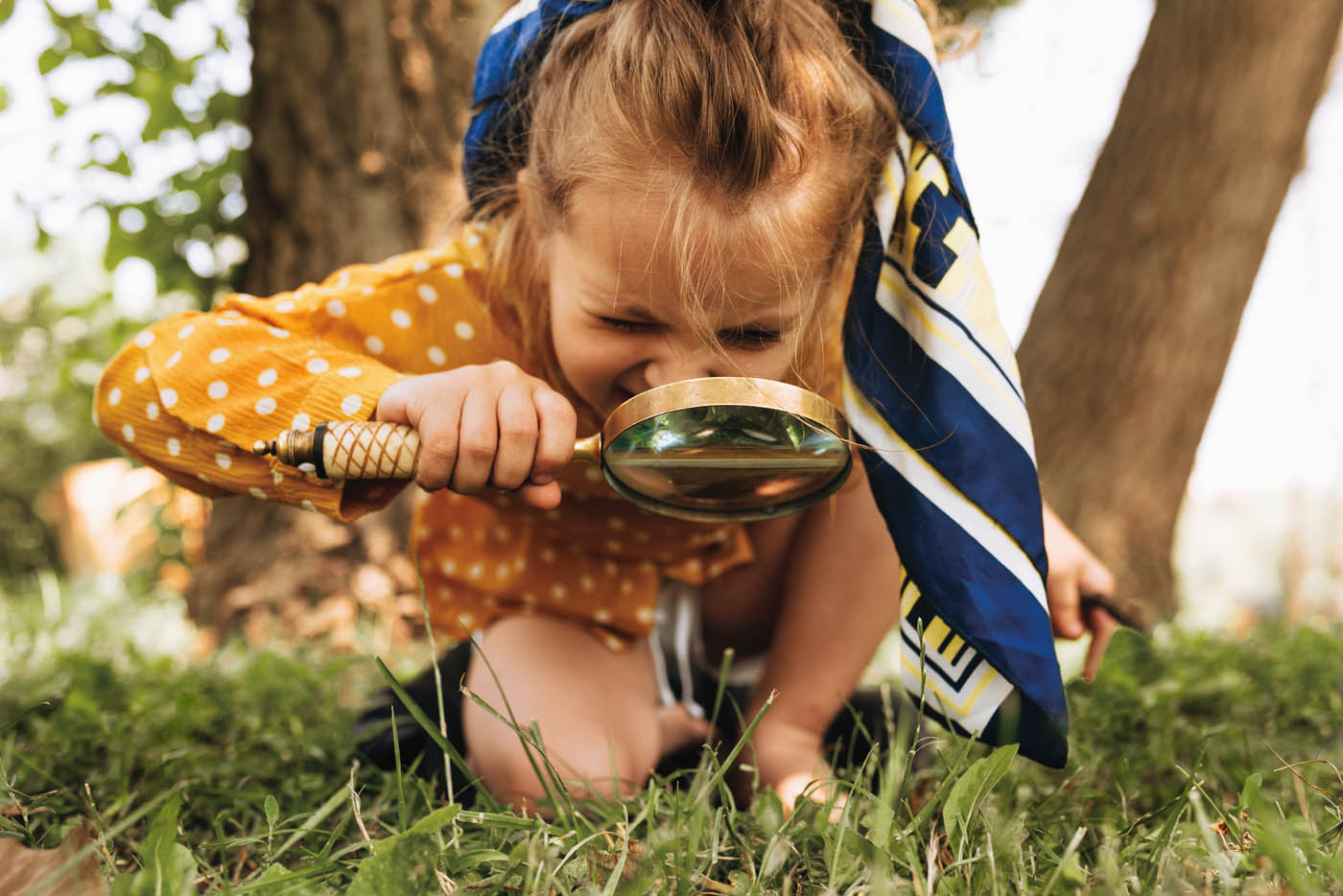 A child enjoying one of Kids Garden's 2016 spring camps.